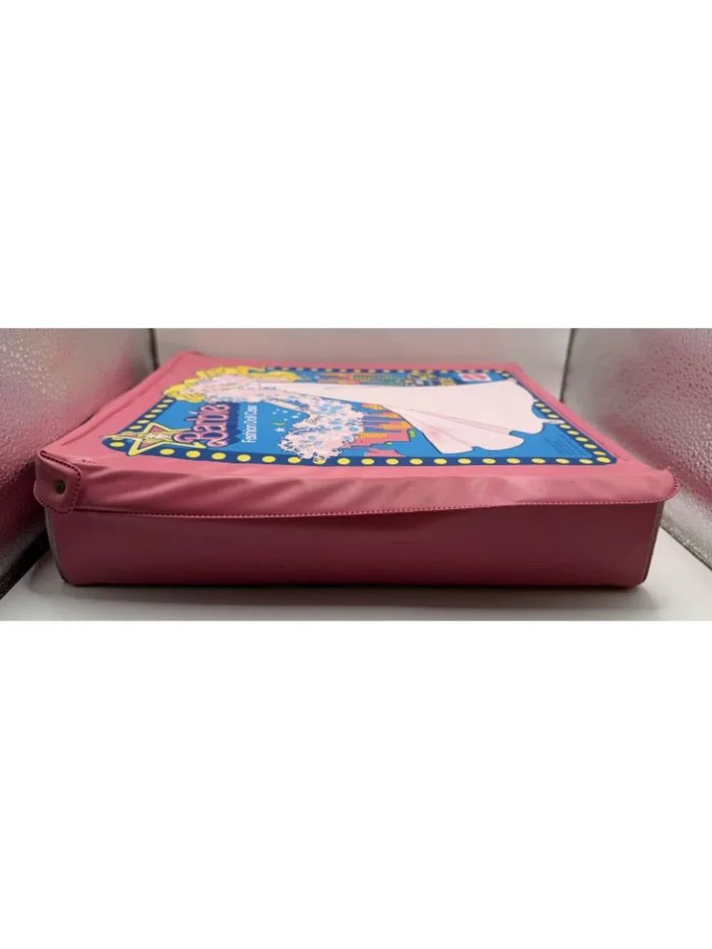 Vintage 1977 Mattel Barbie Fashion Doll Pink Carrying Case  No. 1002